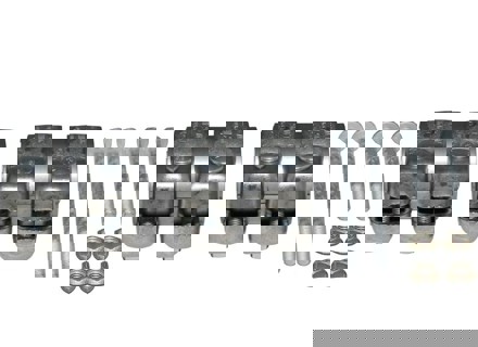 Mounting kit with Titanium clamps for rear exhaust silencer. Porsche 997 - 99711152000, 90037818301, 90037810501, 90038000501